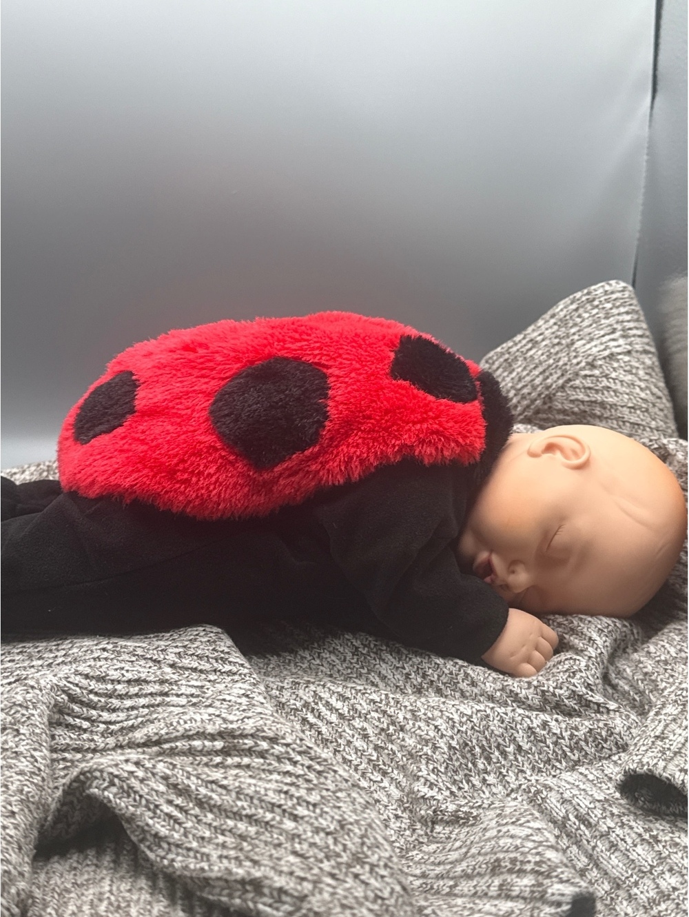 Vintage Anne Geddes Ladybug Baby Doll Plush Toy